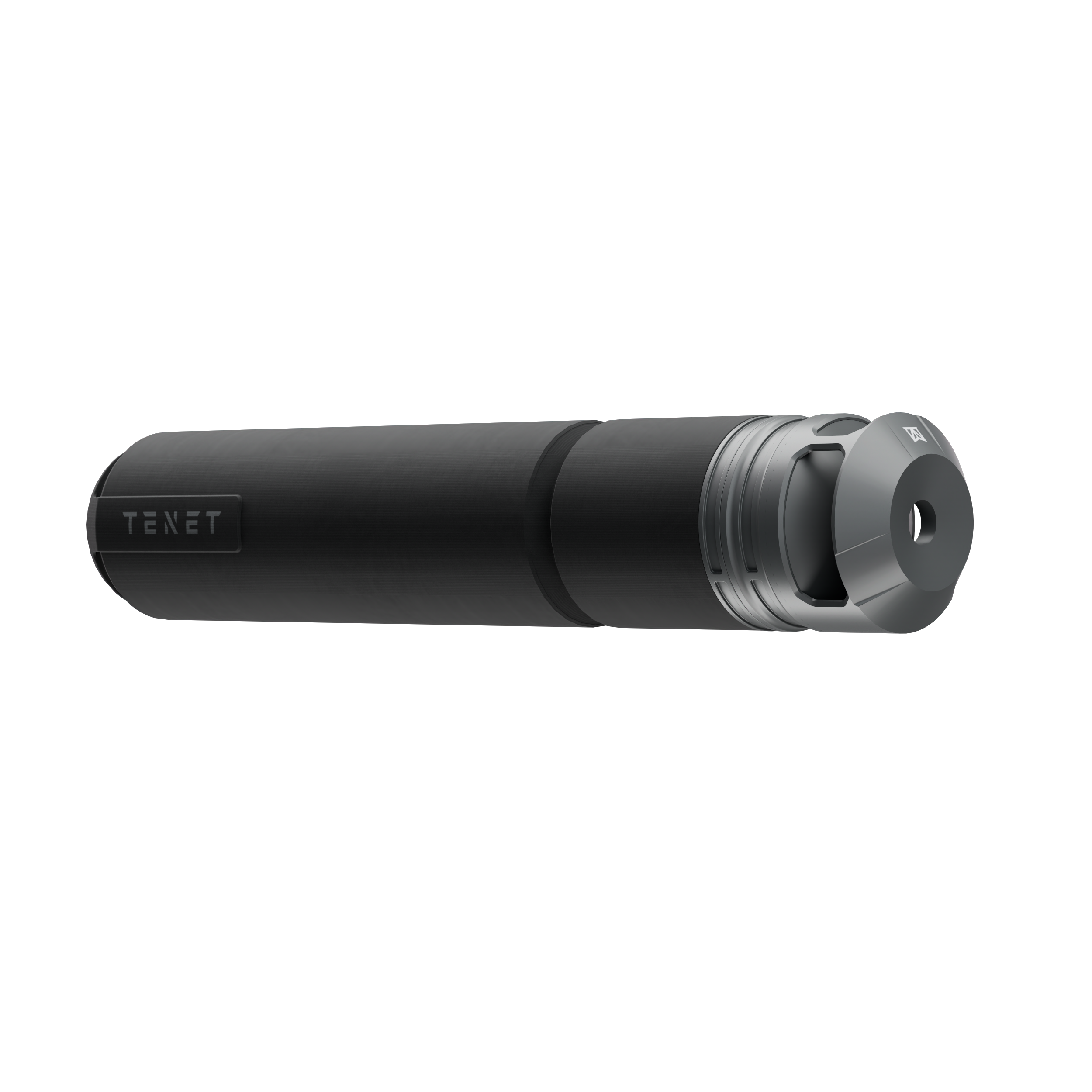 TENET VESPER suppressor muzzle end with two-port muzzle brake